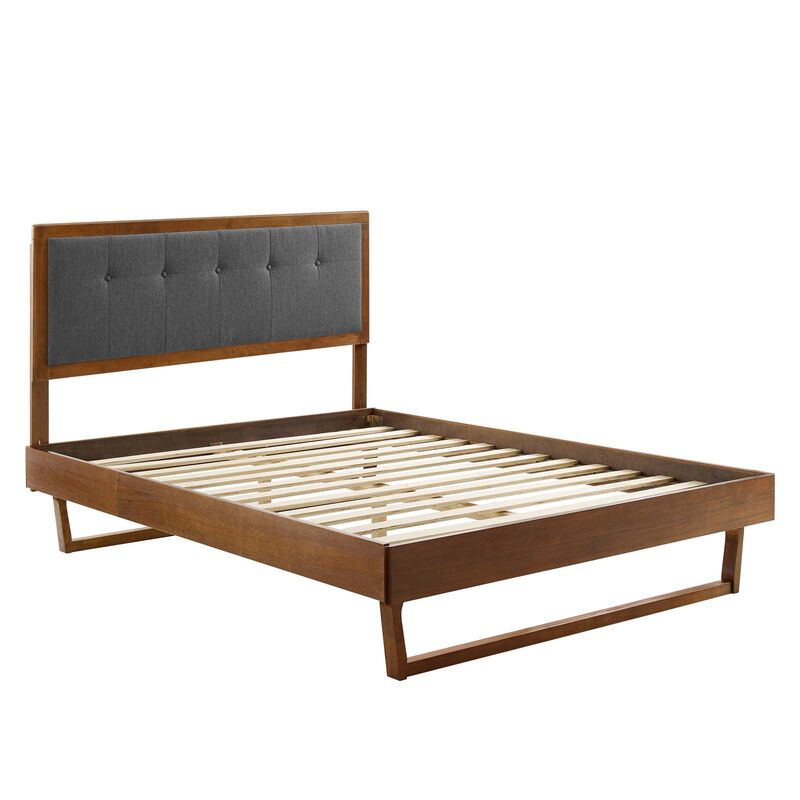 Modway - Willow Full Wood Platform Bed with Angular Frame image number 2
