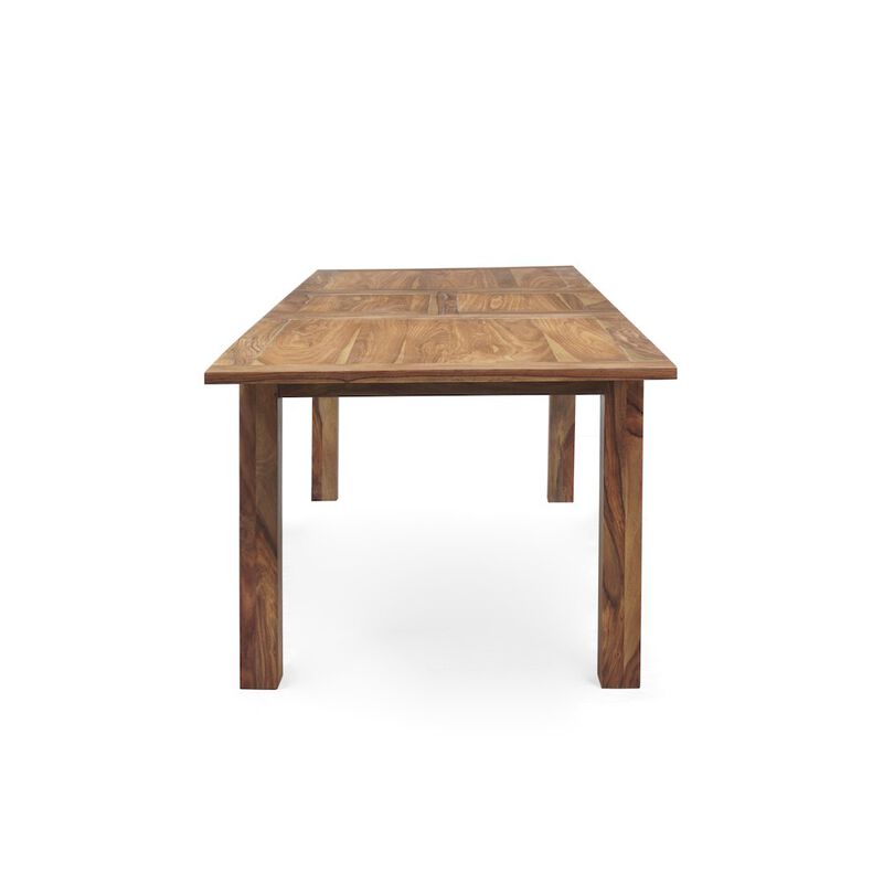 Porter Designs Urban Solid Sheesham Wood Butterfly Leaf Dining Table, Natural