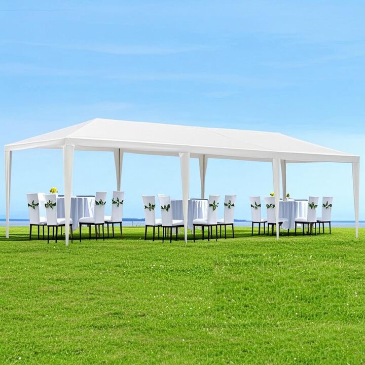 WOW PIONEER Outdoor Open Air Gazebo Canopy Tent 10x30 ft Marquee Without Sidewalls
