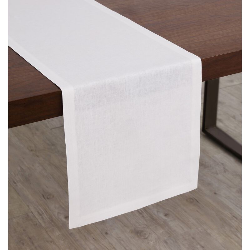 Solino Home 100% Pure Linen Table Runner - Diana