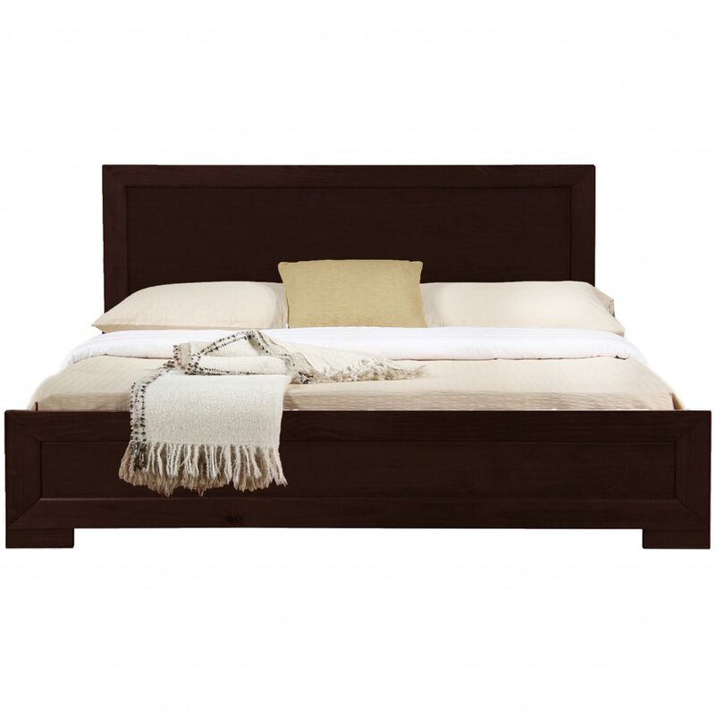 Modern and Classic Solid Wood Platform Bed &ndash; Durable Bedroom Frame image number 0