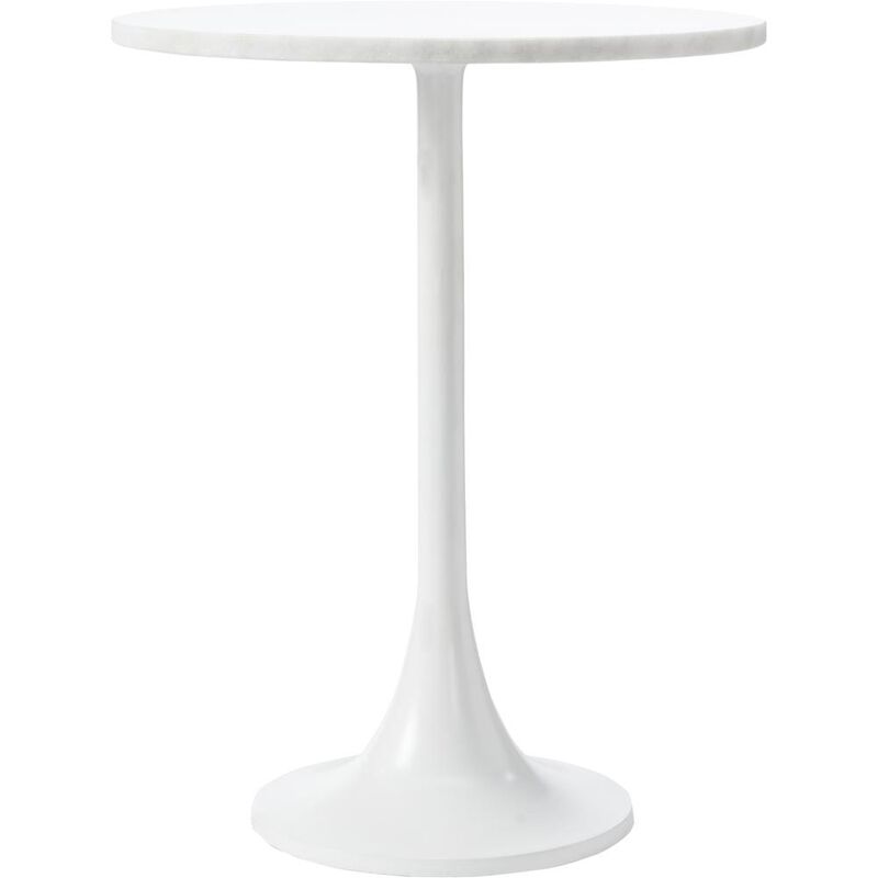 Renwil Alina MATTE WHITE SIDE TABLE