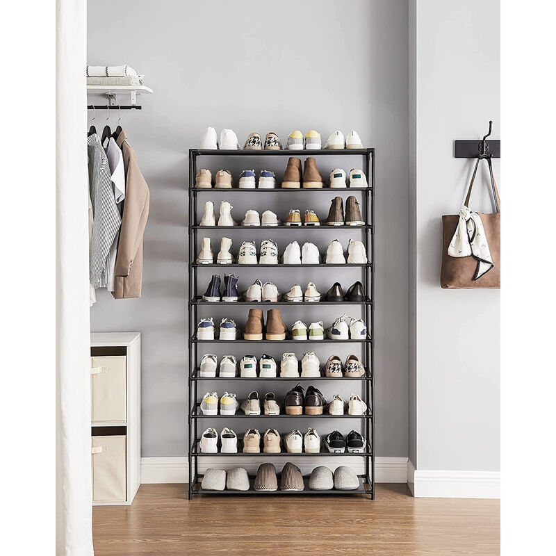 10-Tier Shoe Rack - Versatile Shoe Storage Organizer for Efficient Space Management