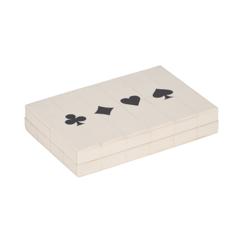 7" Cards & Dice Box, White/black image number 2