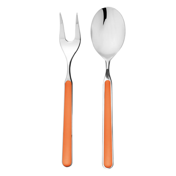 Fantasia 2-Piece Serving Set in Carrot