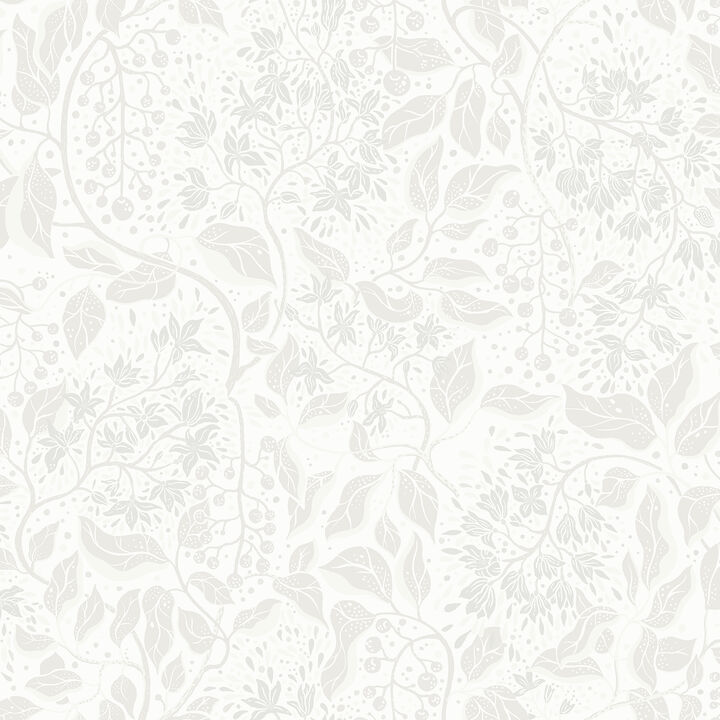 Turi Light Grey Twining Vines Wallpaper