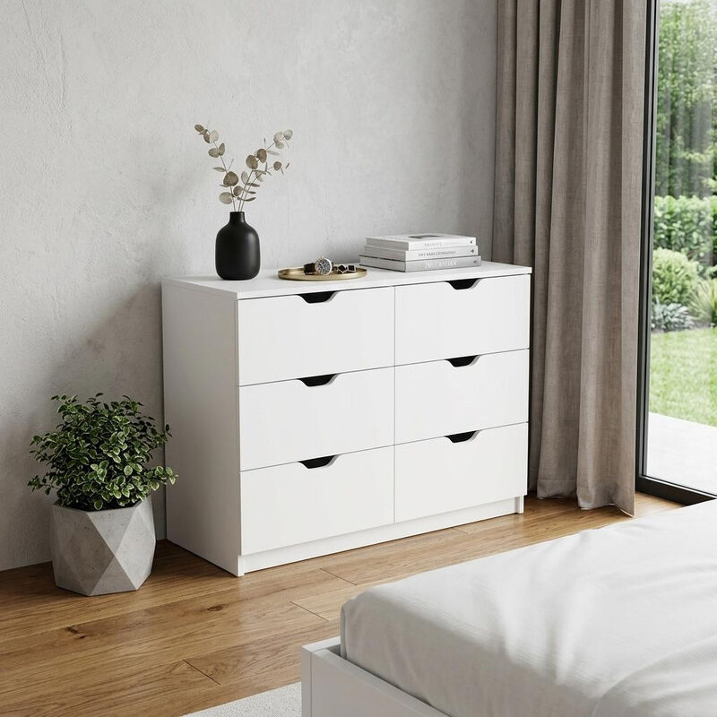 HomeRoots 42" Black Four Drawer Dresser image number 1