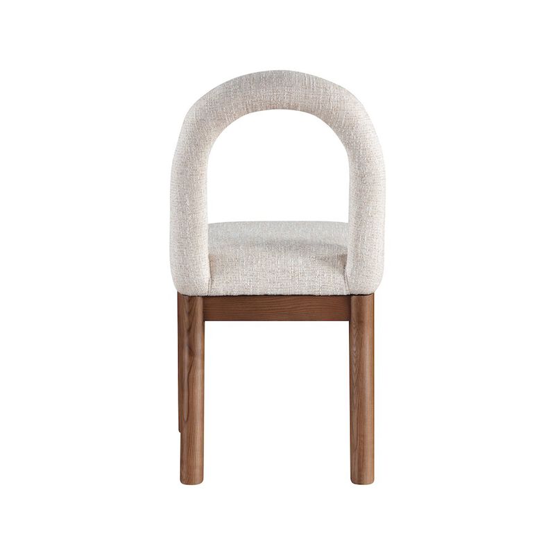 Meridian Furniture Conrad Beige Linen Textured Fabric Dining Chair