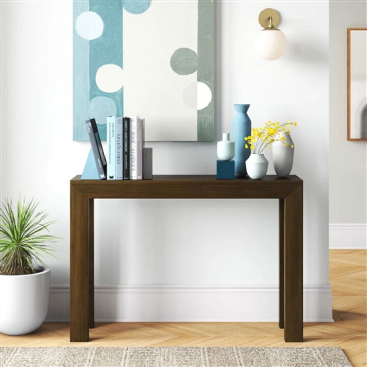 Solid Wood Modern Console Table – Sleek Sofa Table for Entryway or Living Room