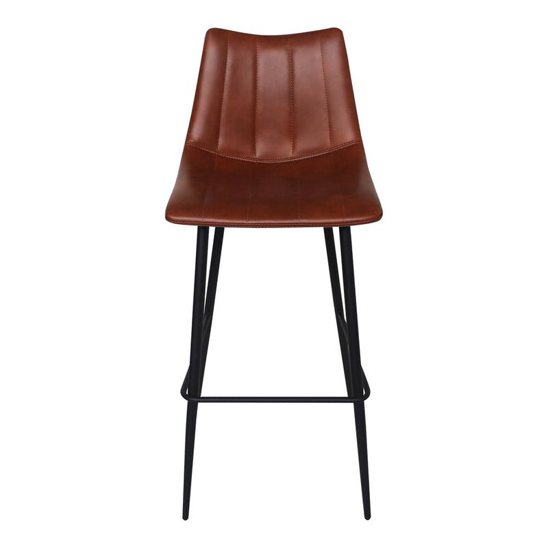 Moe's Home Collection Alibi Barstool Brown-Set Of Two