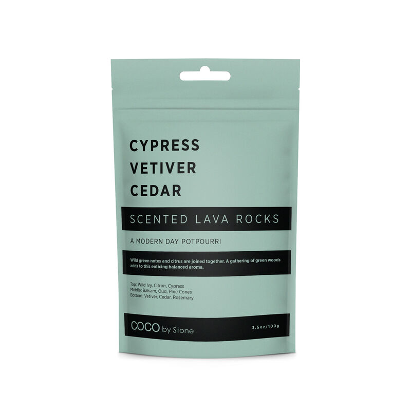 Scented Lava Rocks - Cypress, Vetiver, Cedar