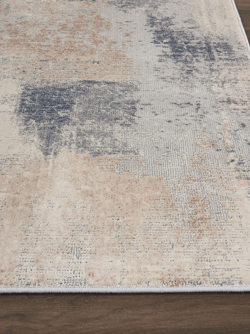 Rustic Textures RUS02 Beige/Gray 6' x 9' Rug