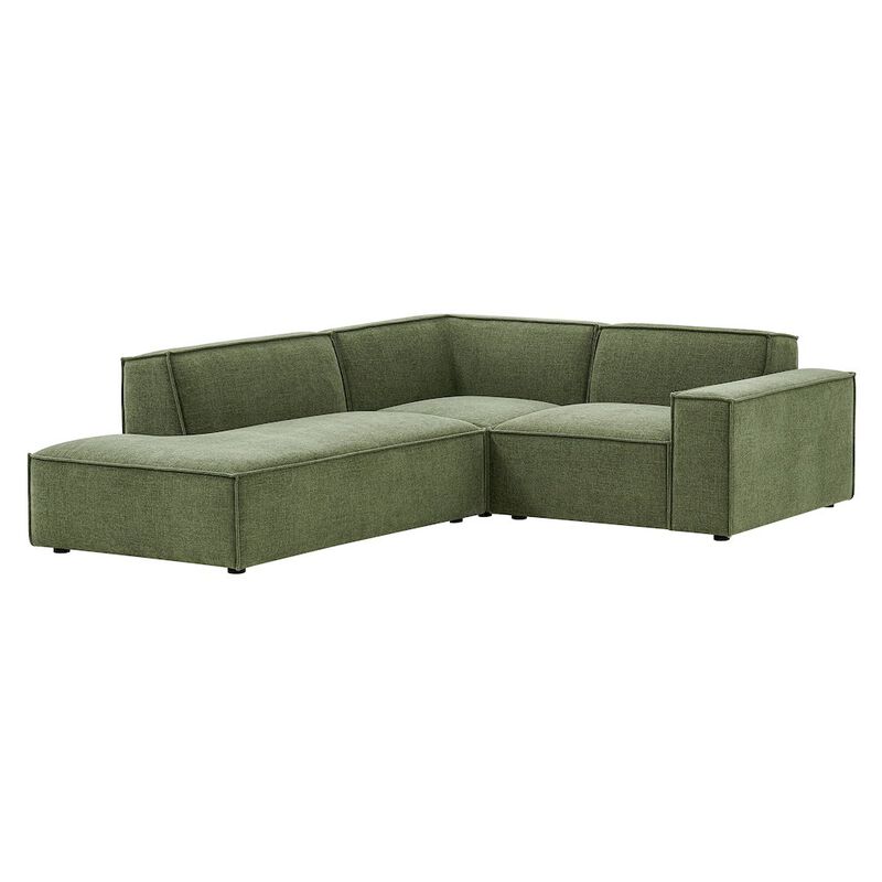 Restore 3-Piece Performance Fabric Upholstered Modular L-Shaped Sectional Sofa image number 0