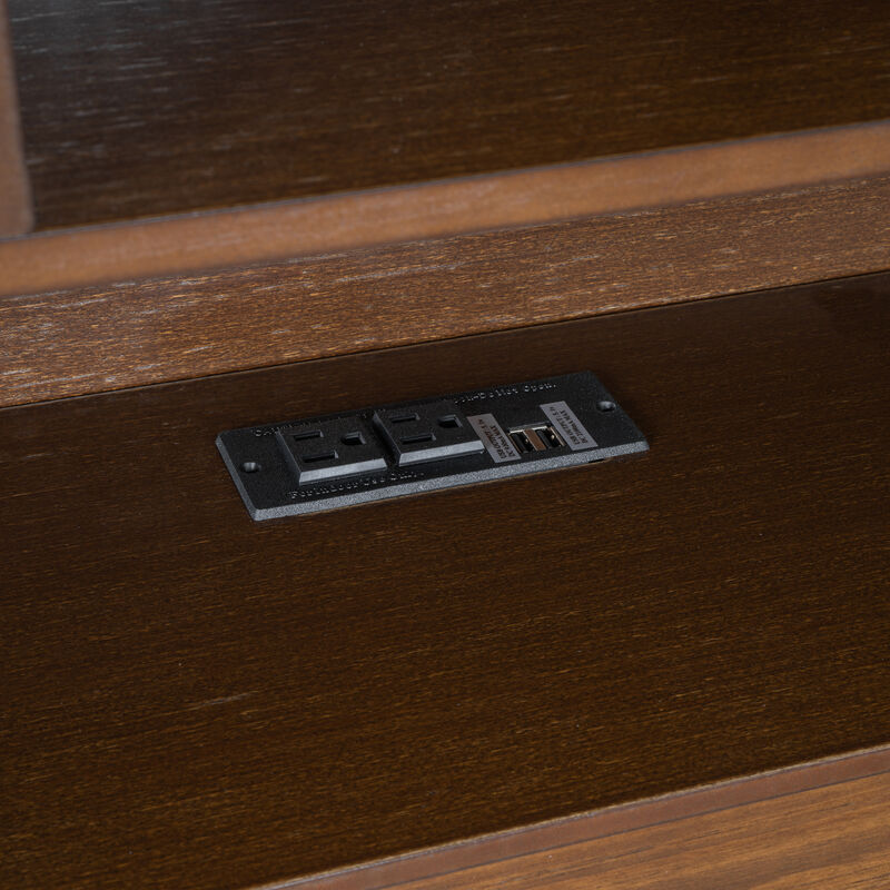 Merax Wood Platform Bed with Multi-storage Headboard