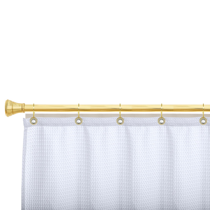 Utopia Alley Rust-Resistant Metal Double Shower Curtain Hooks with Large Center Crystal, Shower Hooks Hangers for Bathroom, Kitchen Utensils, Curtains, Clothing, Towels etc - Set of 12 image number 5
