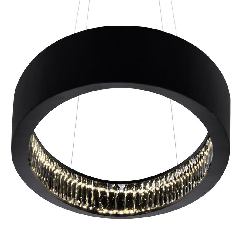 Rosalina LED Chandelier With Matte Black Finish
