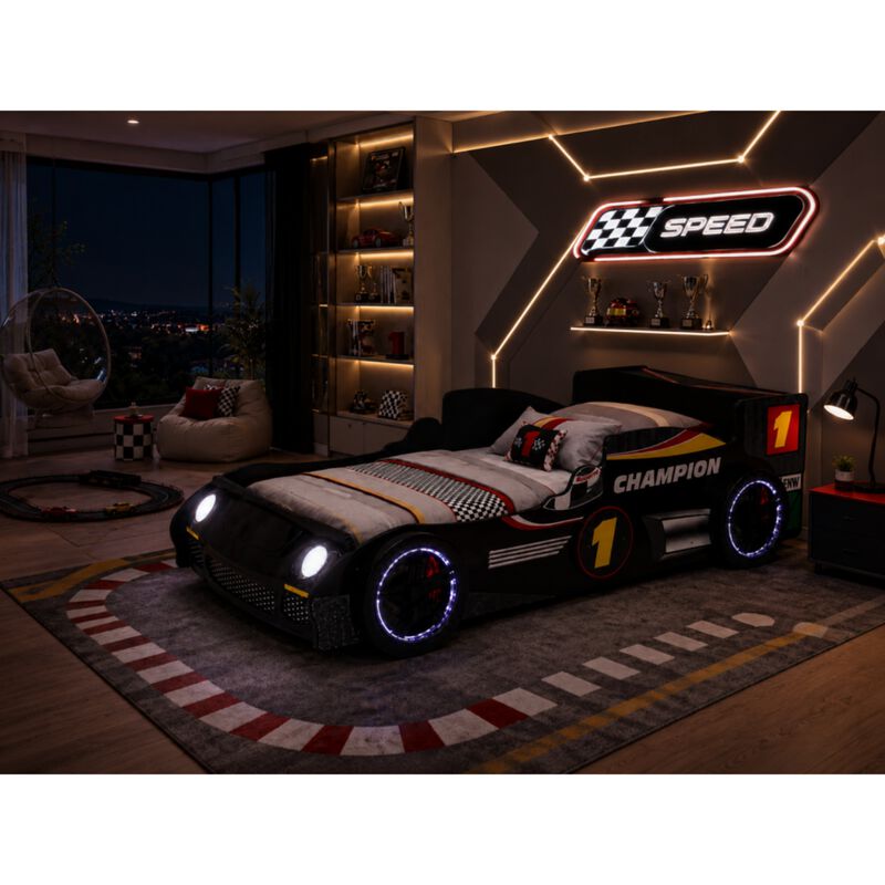 Murmus Kids Racing Car Bed Frame image number 3