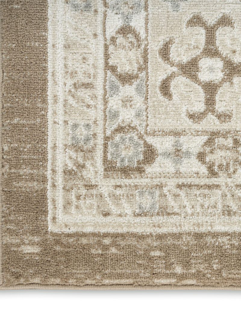 Serenity Home SRH01 Ivory/Mocha 5'3" x 7'3" Rug image number 3