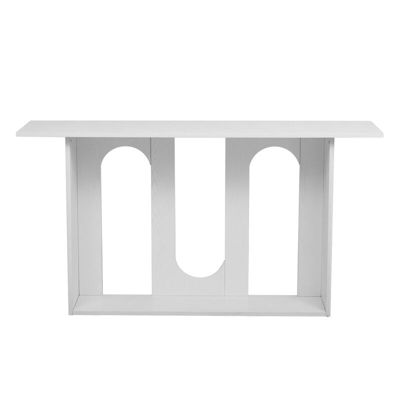 Merax Modern Console Table with Shelf