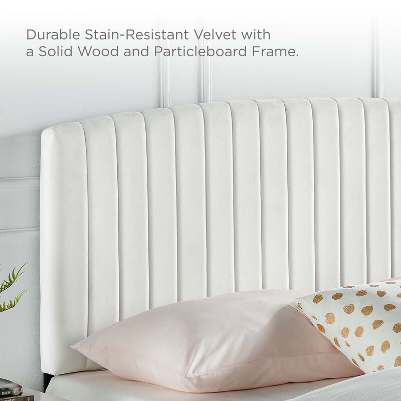 Modway - Alessi Performance Velvet Full Platform Bed image number 1
