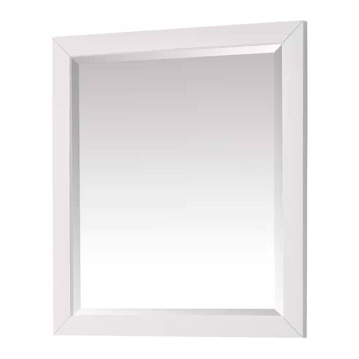 Modern Bathroom Wall Mirror with Durable Solid Wood Frame