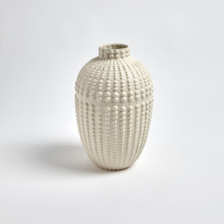 Nail Head Vase White-Small