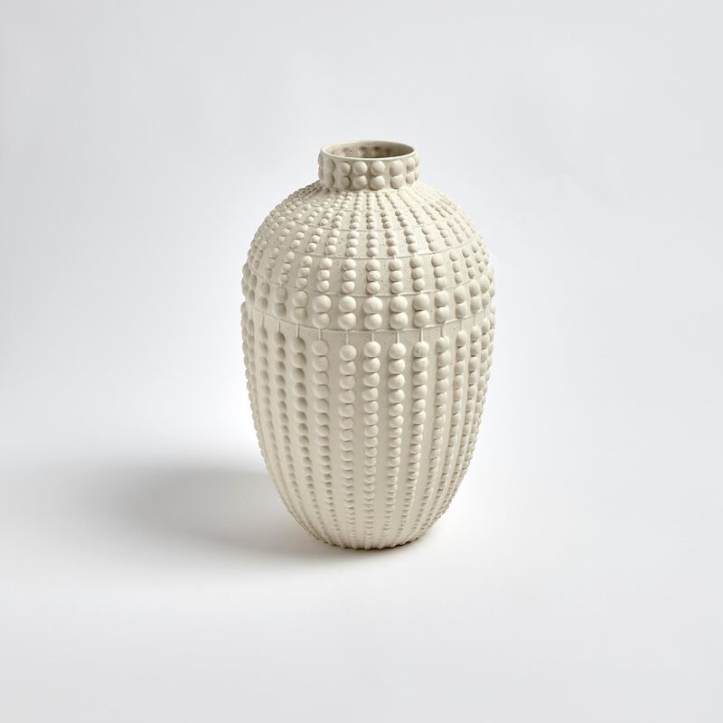 Nail Head Vase White-Small