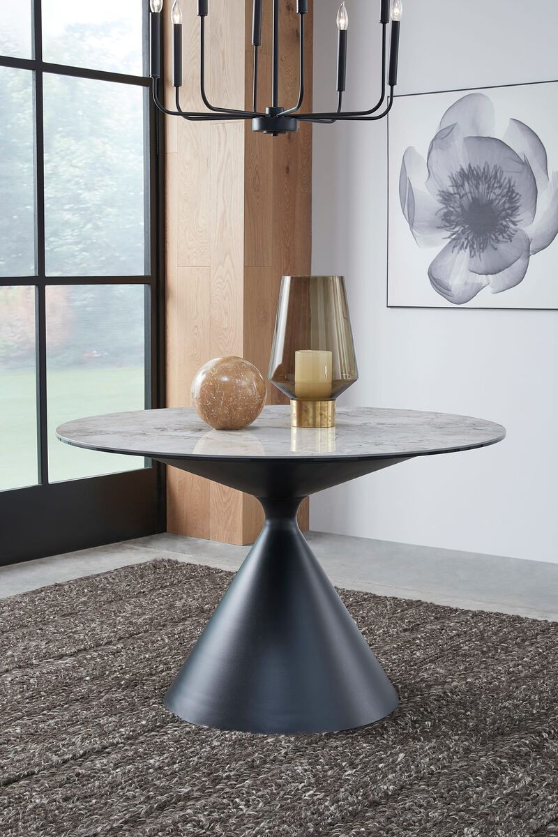 Winston Grey Stone Top Dining Table image number 1