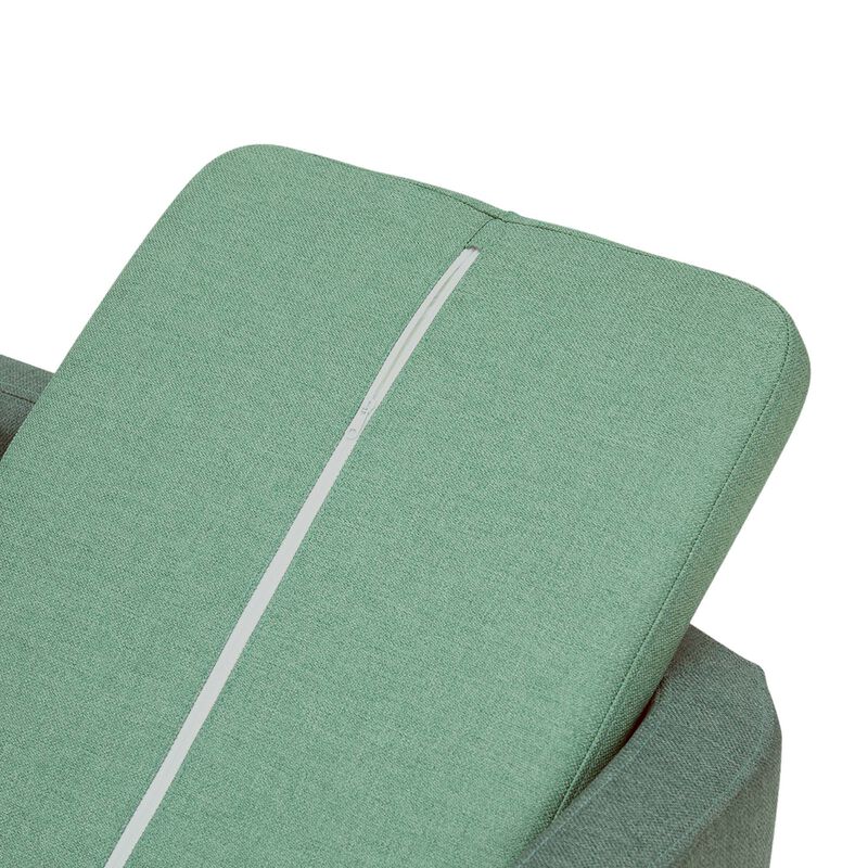 Bennett Linen Sofa Dog Bed for Small and Medium Dogs, Sea Green image number 4
