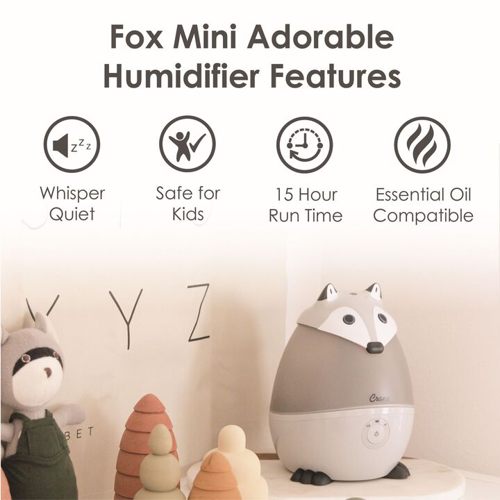 Adorable  - Mini Fox - Cool Mist Humidifier, 0.5 Gal