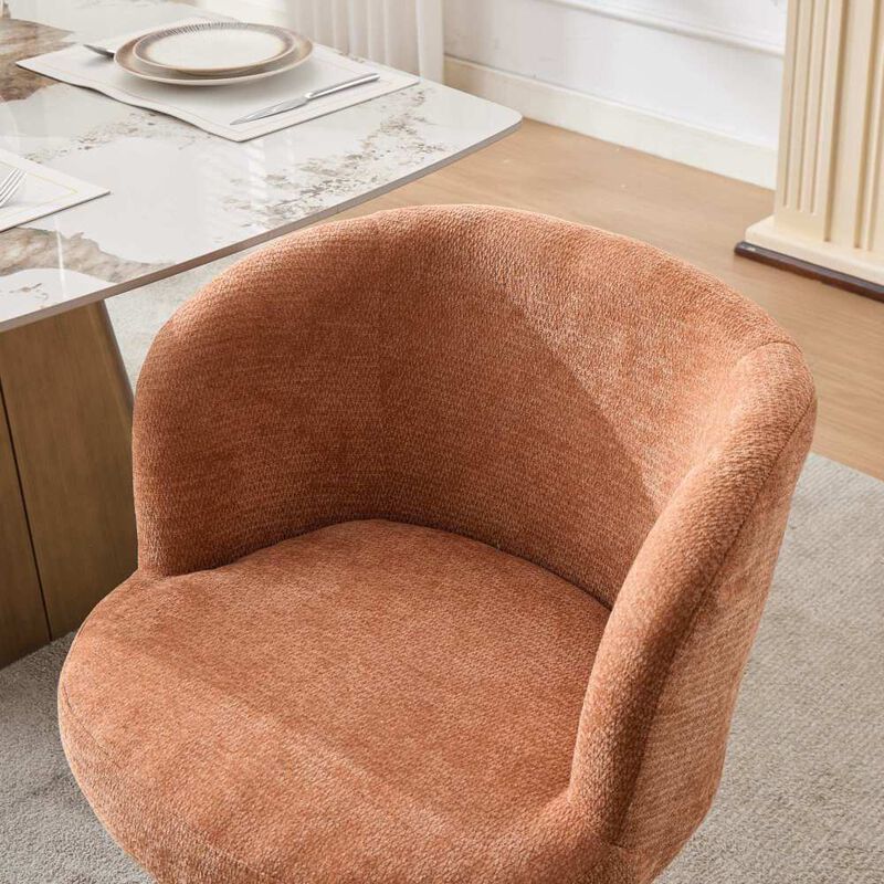 Haxcuk Chenille Upholstered Vanity Chair image number 4
