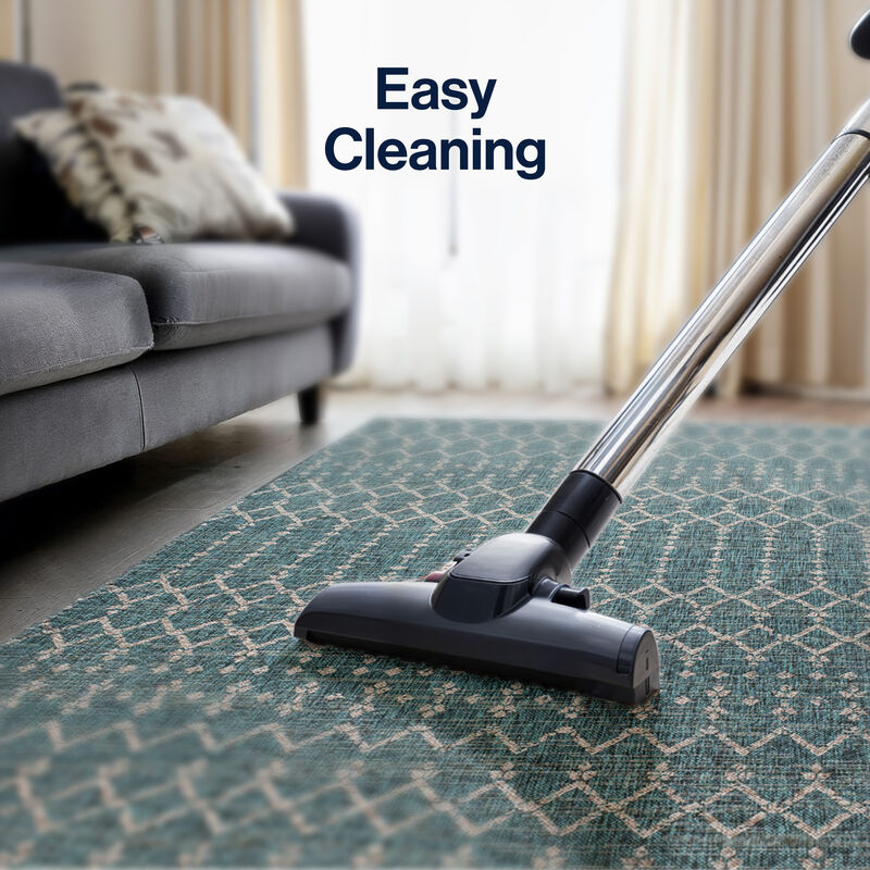 Ourika Moroccan Geometric Textured Weave Indoor/Outdoor Area Rug