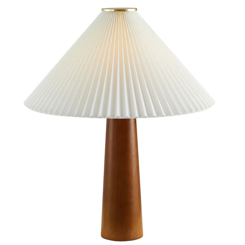 Modway Jessica Pleated Table Lamp in Walnut image number 7