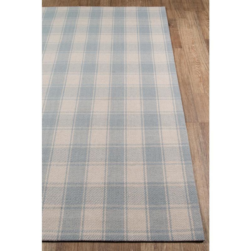 Erin Gates Modern Rectangle Area Rug, Light Blue, 8' X 10'