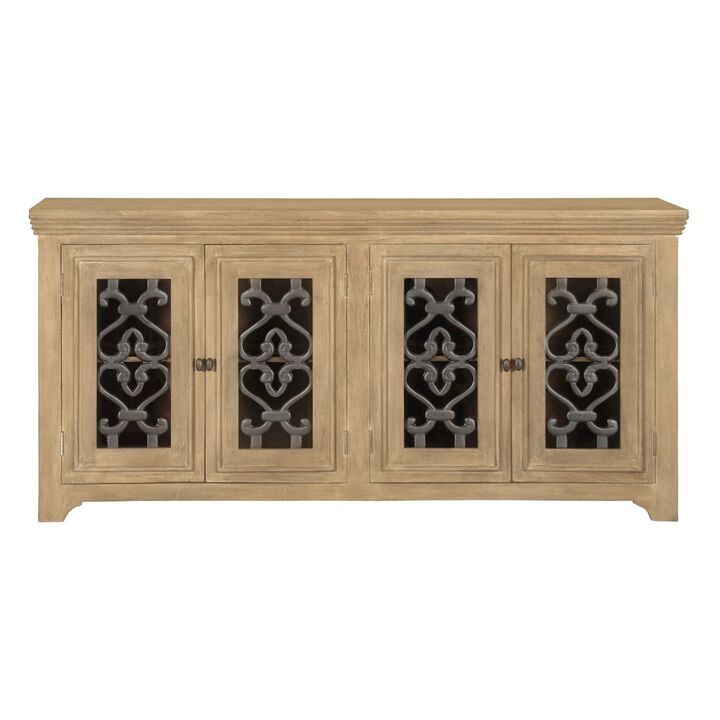 Alex Hamilton Hearst Sideboard 4-Door in Distressed Natural