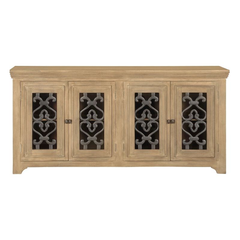 Alex Hamilton Hearst Sideboard 4-Door in Distressed Natural