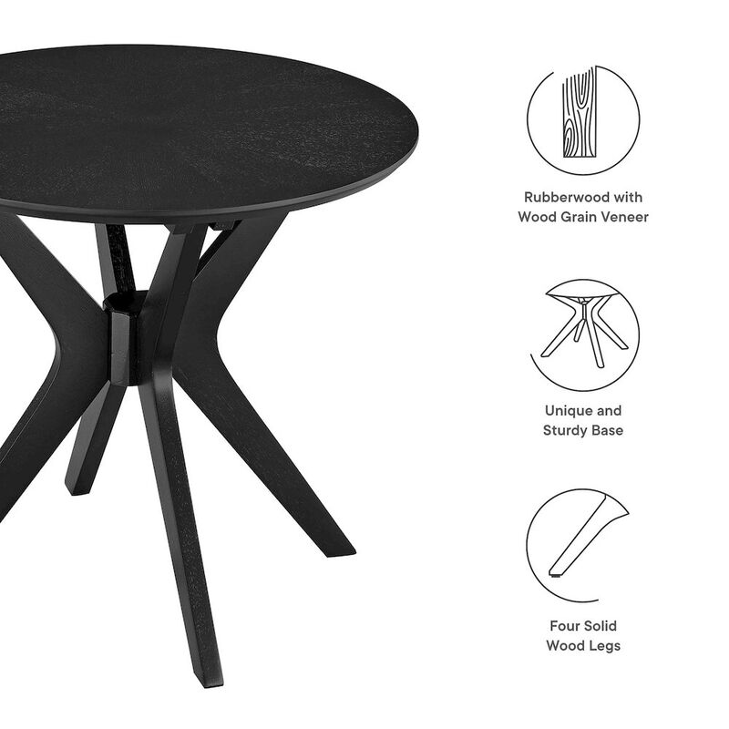 Crossroads 24&rdquo; Round Wood Side Table image number 1