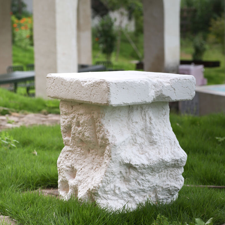 Christopher Knight Home Aloy Modern Outdoor Lightweight Concrete Side Table