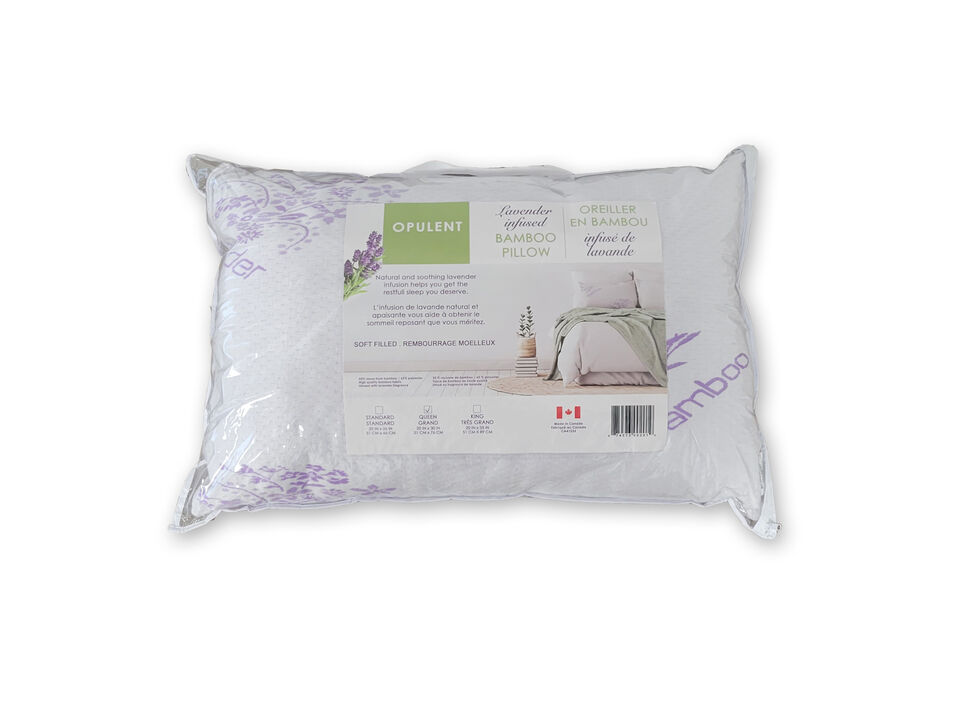 Cotton House - Lavender Infused Bamboo Pillow, King Size