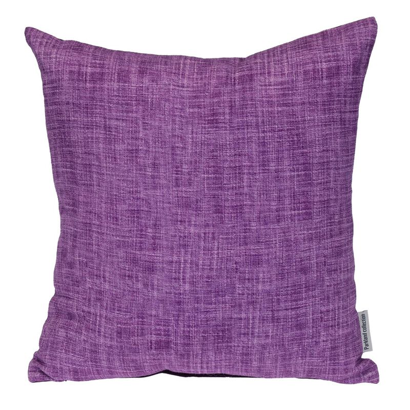 HomeRoots 18" Purple Weave Cotton Throw Pillow image number 0