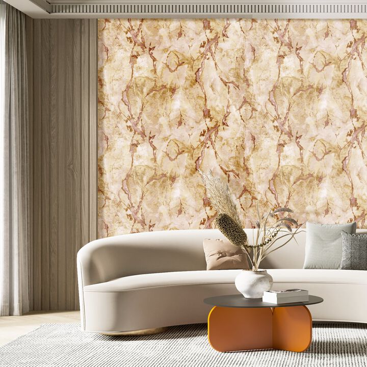 Italian Textures 3 Marmo Bronze Brown Wallpaper IT49352