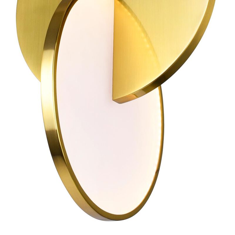 Tranche LED Pendant With Brushed Brass Finish