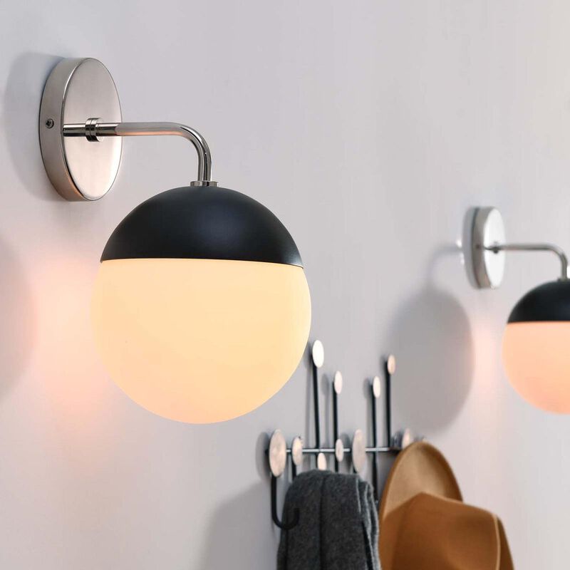 Modway Stellar 1-Light Wall Sconce in Opal Polished Nickel, Silver, 8 x 7 x 12 image number 3