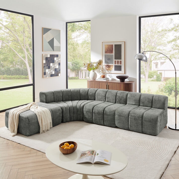 Cepska Semi-Curved Modular Sectional Sofa