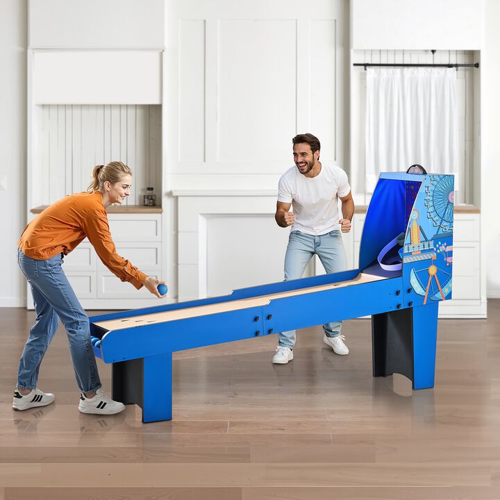 8ft Roll and Score Arcade Game Table with Electronic Scorer and 4 Balls