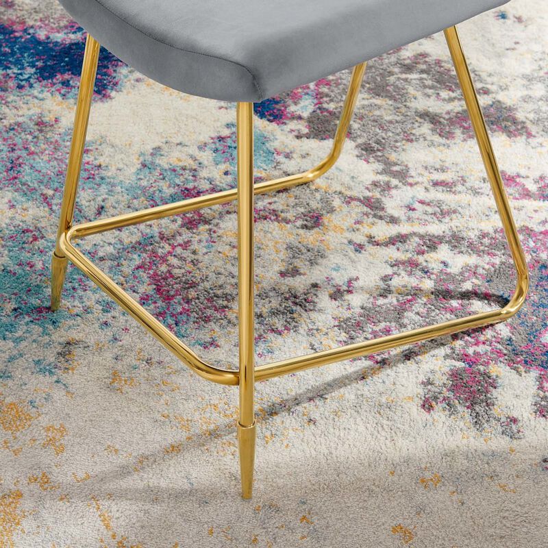 Ponder Performance Velvet Counter Stool image number 7