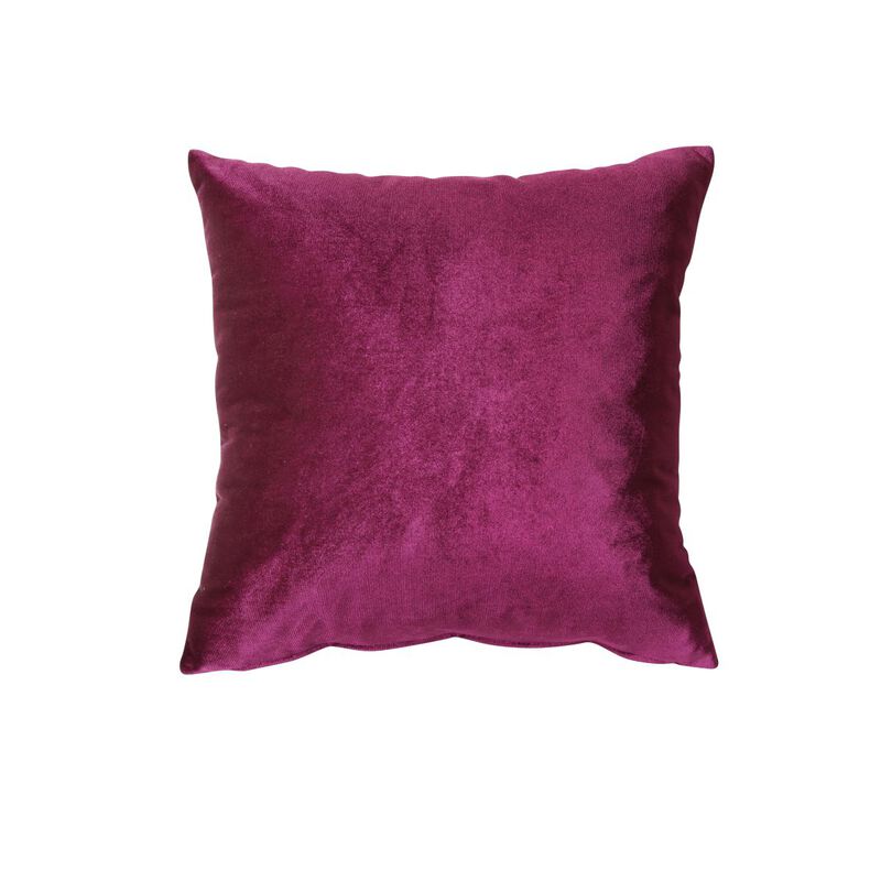 Heibero Sofa w/2 Pillows, Burgundy Velvet