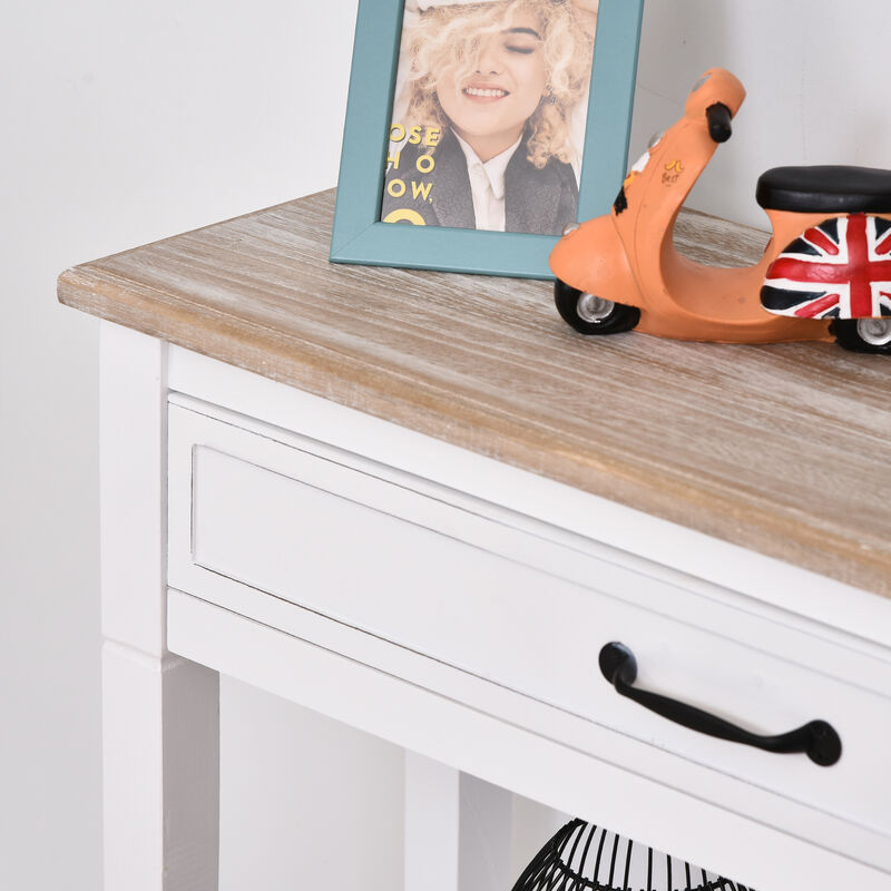 Rustic Wooden Console Table &ndash; Durable and Decorative Center Table for Living Room