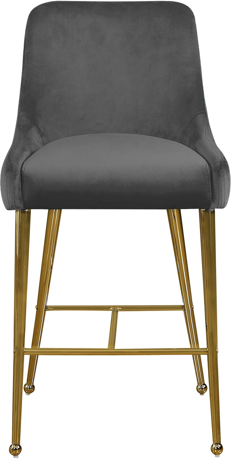 Meridian Furniture Owen Velvet Stool, Set of 2
