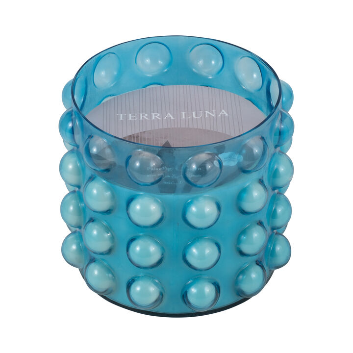 Glass, 9" 102 Oz Bubble Candle